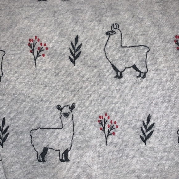 Llama Print Sweatshirt - Picture 2 of 6